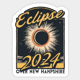 Solar Eclipse Apparel New Hampshire Sticker